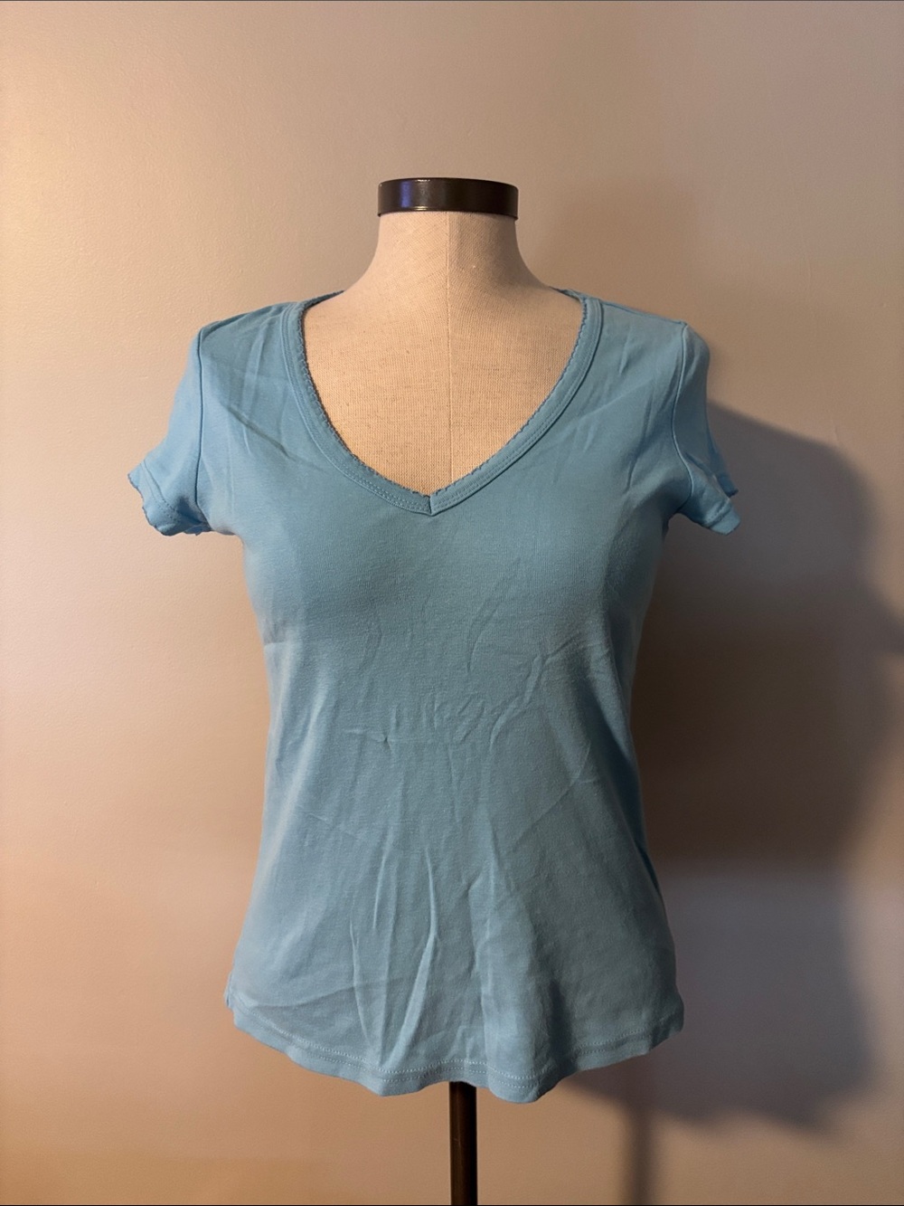 Route 66 Women’s V-Neck Short Sleeve Tee - Sky Blue